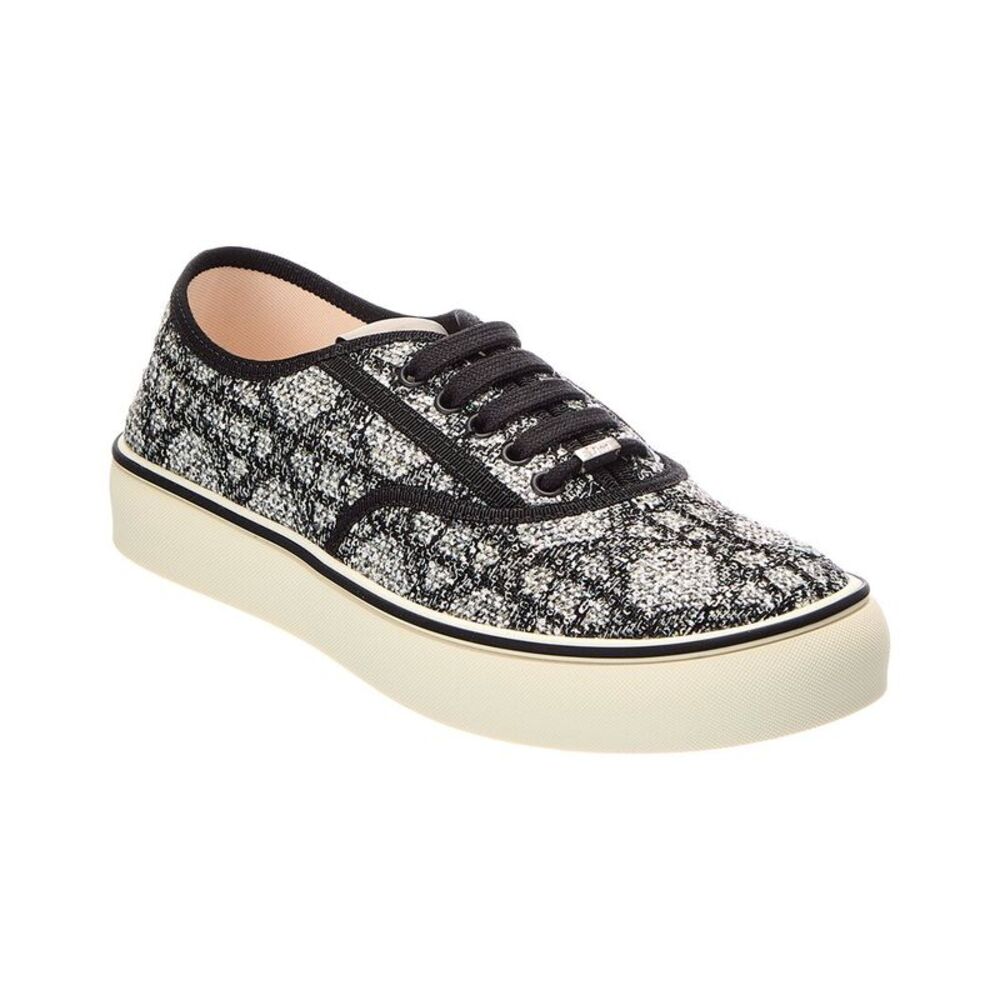 Dior Saltwind Tweed & Canvas Sneaker, Grey